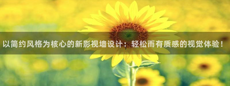 以简约风格为核心的新影视墙设计：轻松而有质感的视觉体验！